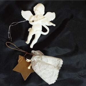 Vintage Tree Ornaments Angels‎ Set of Two